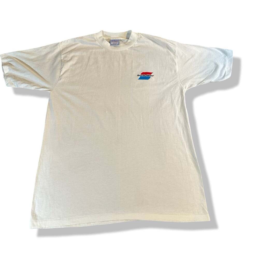 Vintage 90s SportsChannel Network Cable Television Promo T-Shirt